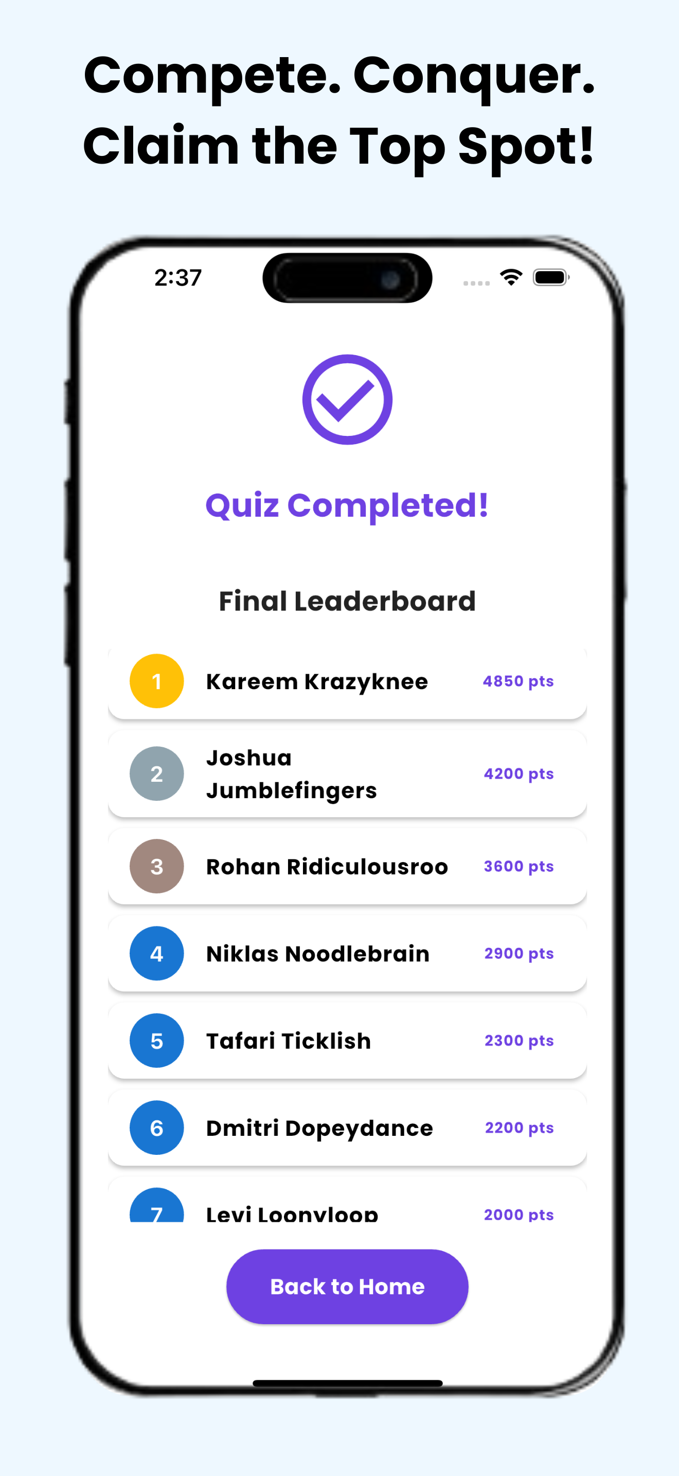 Final Results